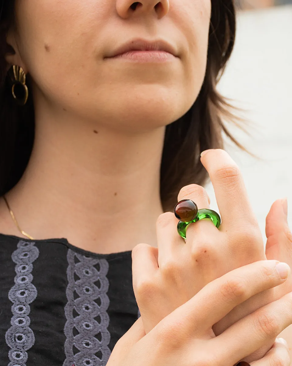 TA-DAAN King Glass Ring