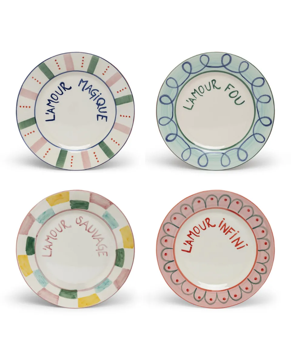 TA-DAAN L’amour collection dessert plates MIX - Set of 4 (-25%)