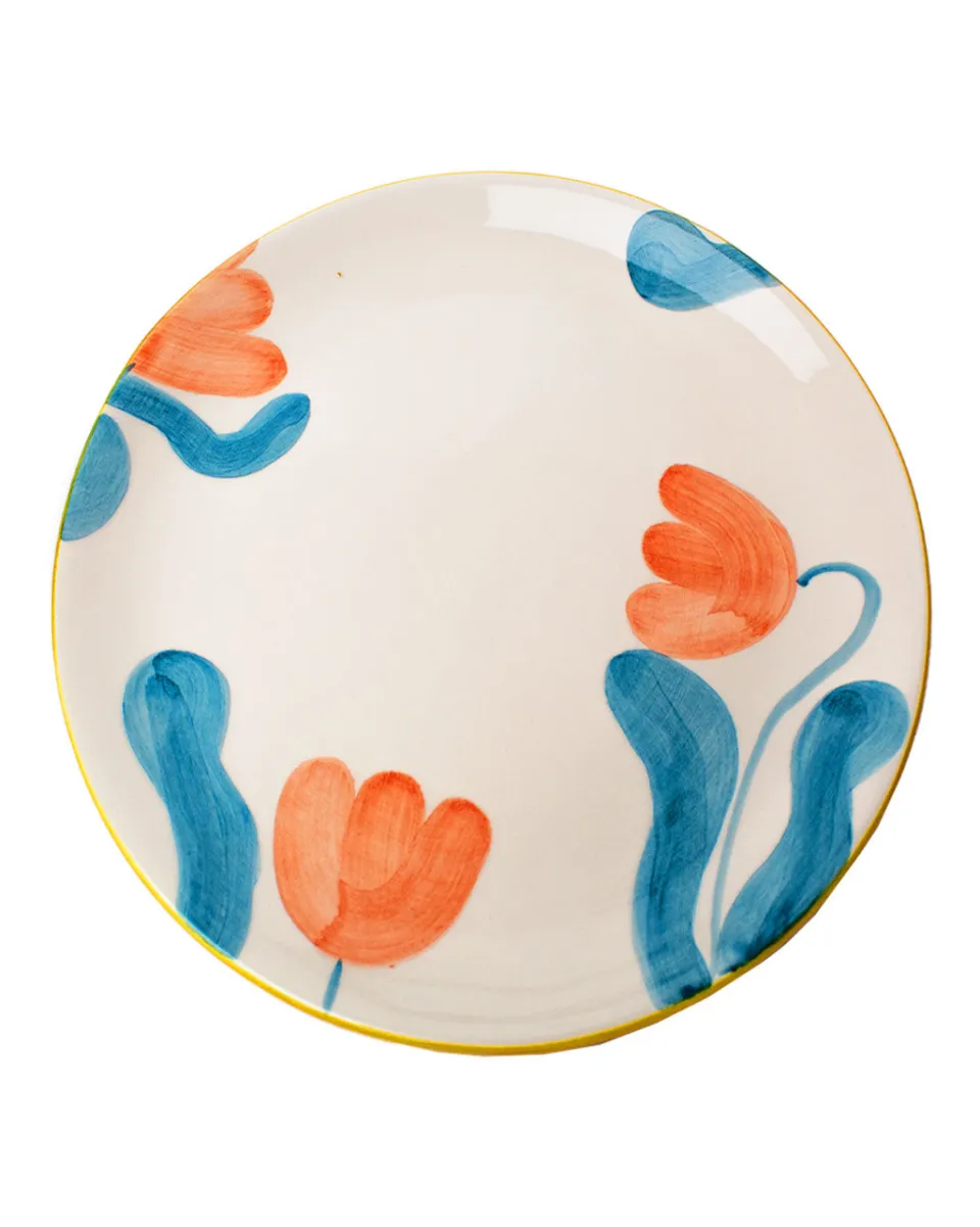TA-DAAN Large Tulip Dinner Plate