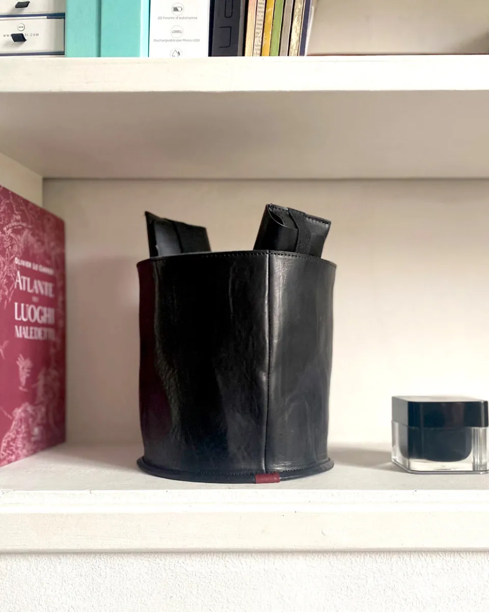 TA-DAAN Leather Canister tall