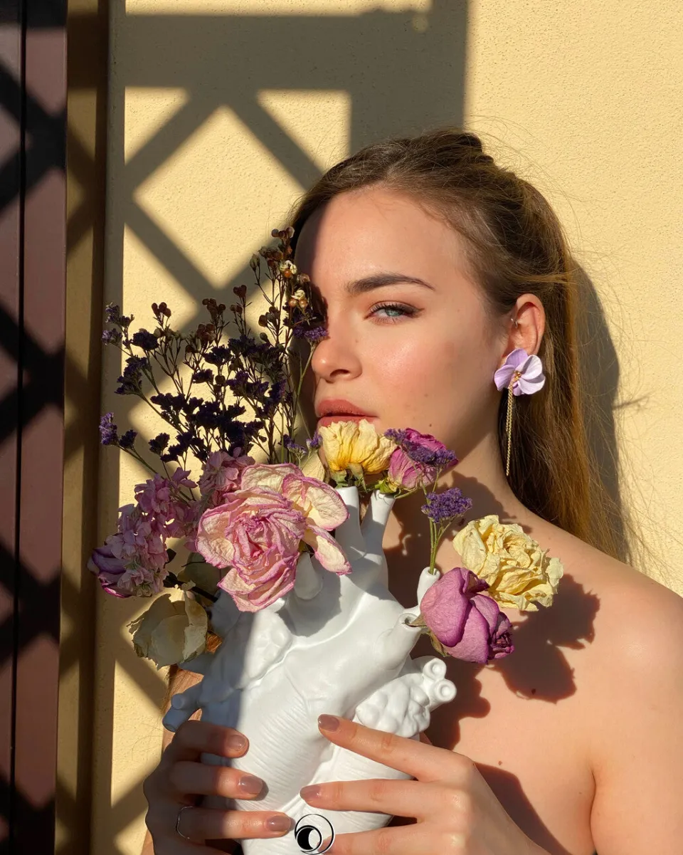 TA-DAAN Lilac Grand Lilium earrings