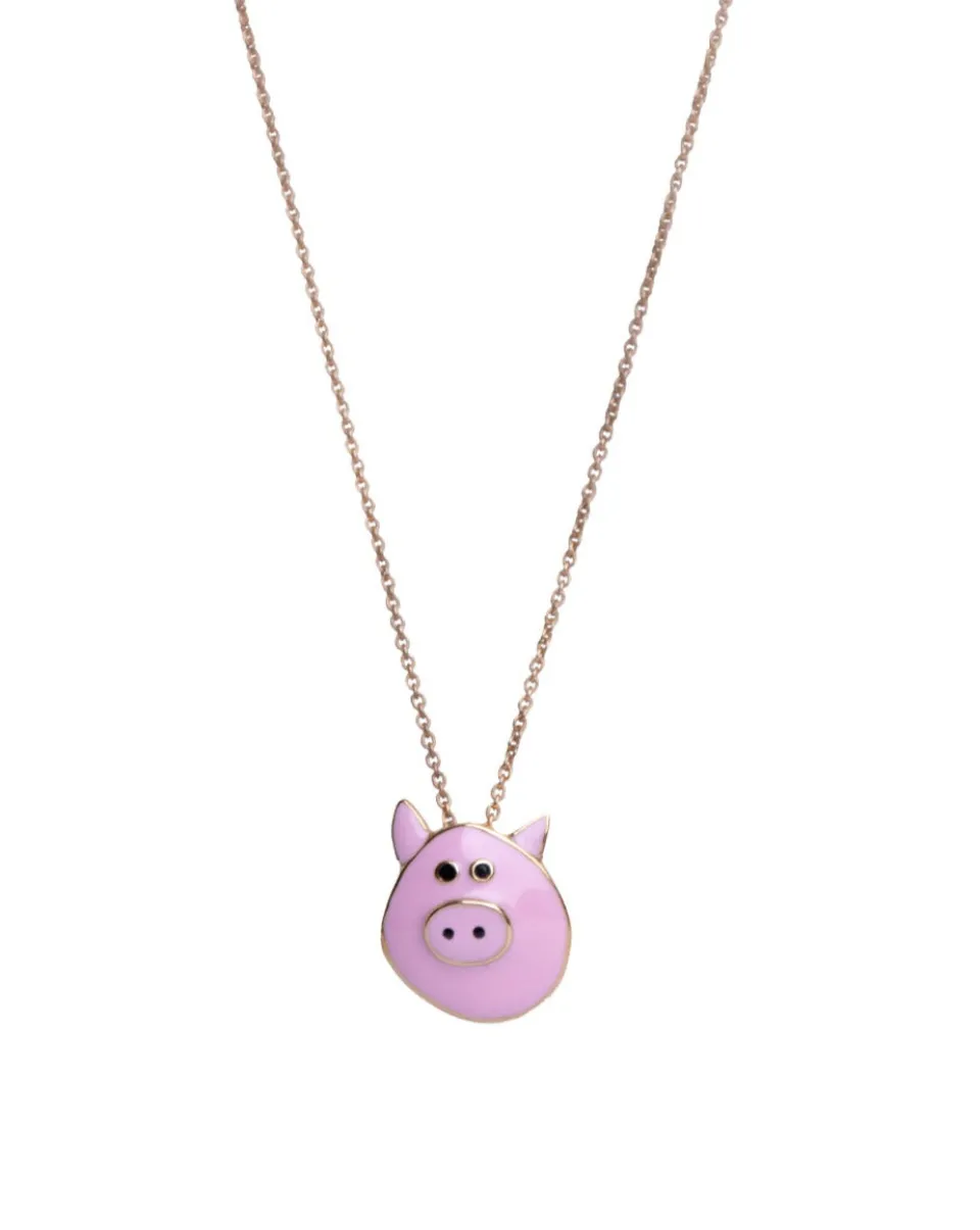 TA-DAAN Lino Pig Necklace
