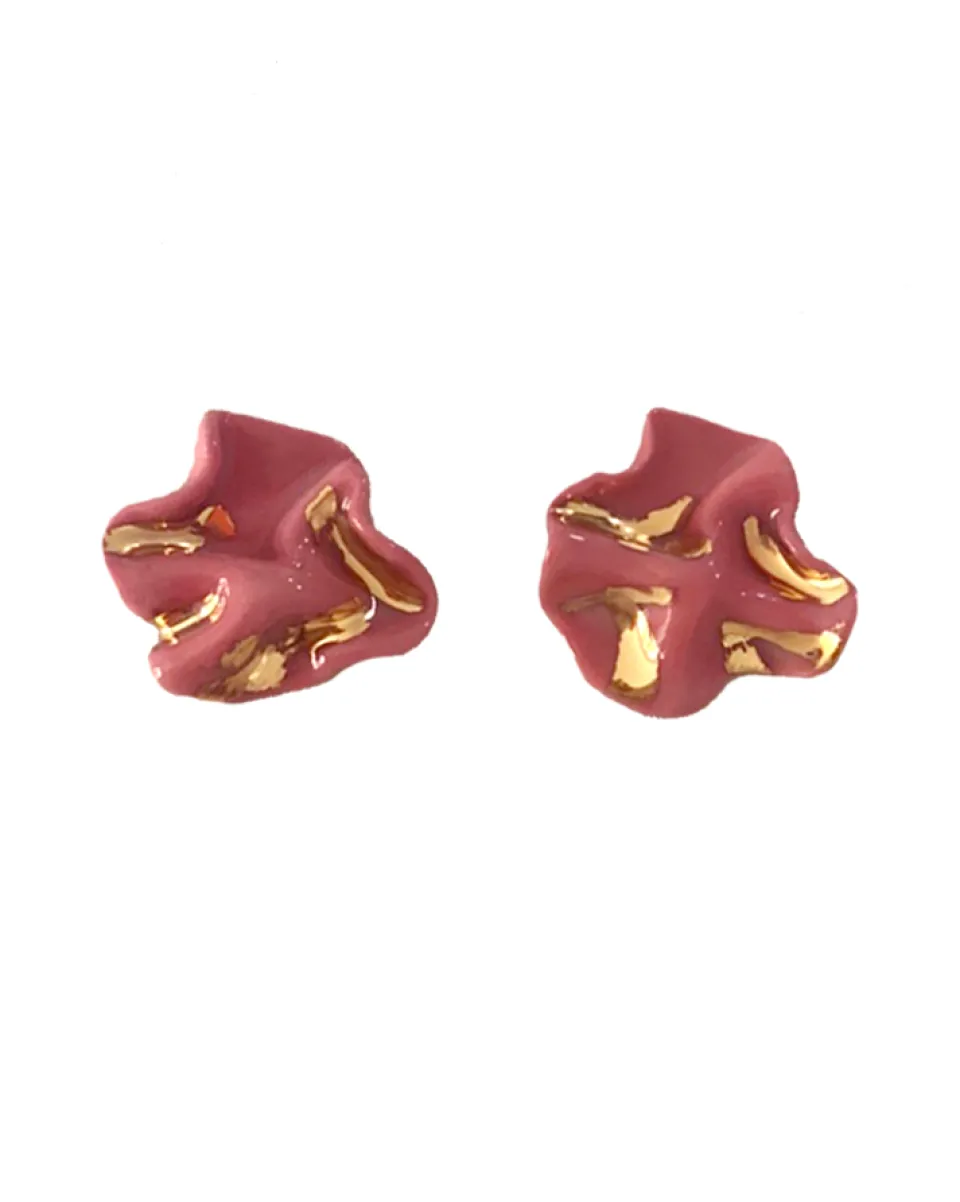 TA-DAAN Little Petunia Ceramic Earrings