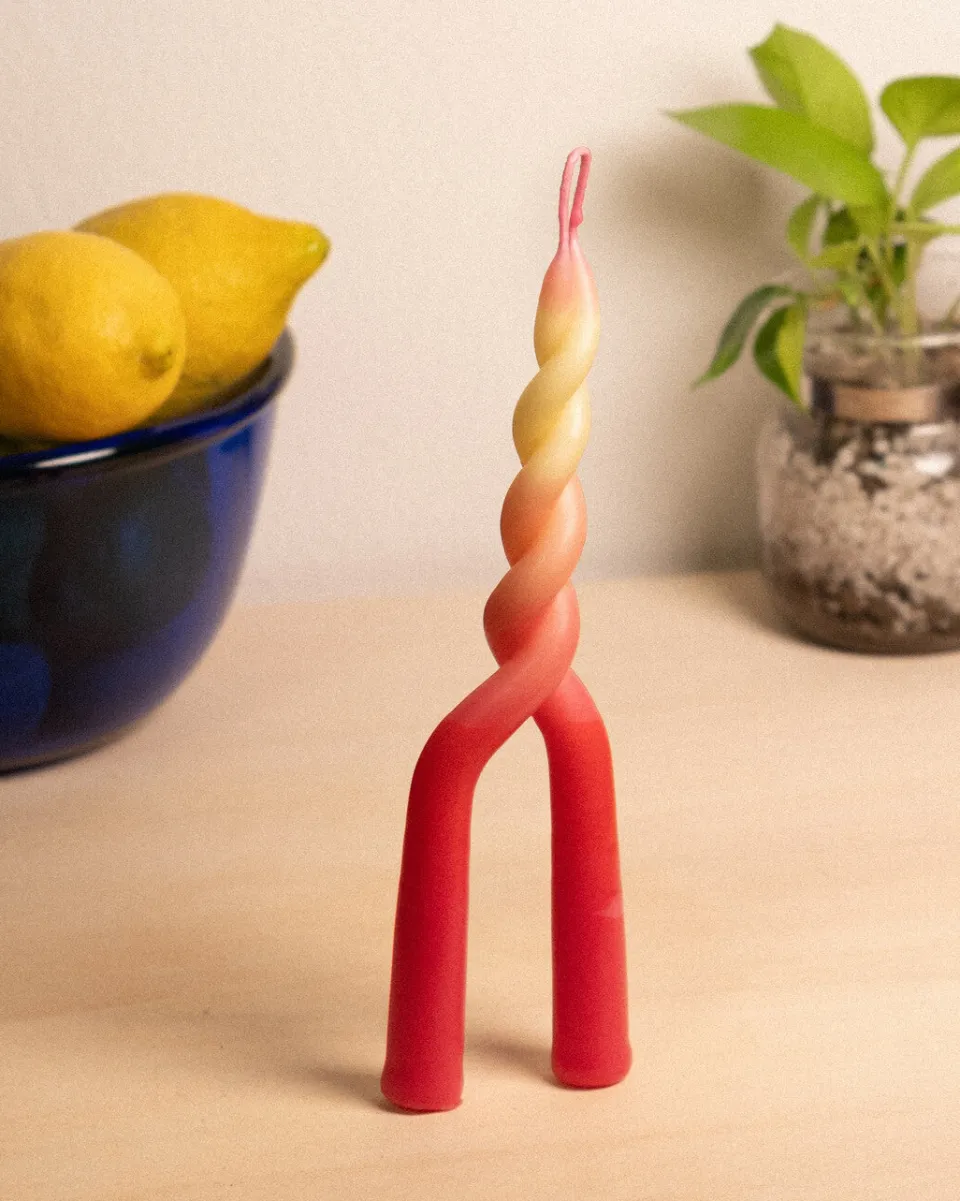 TA-DAAN Luna - handmade stick candle
