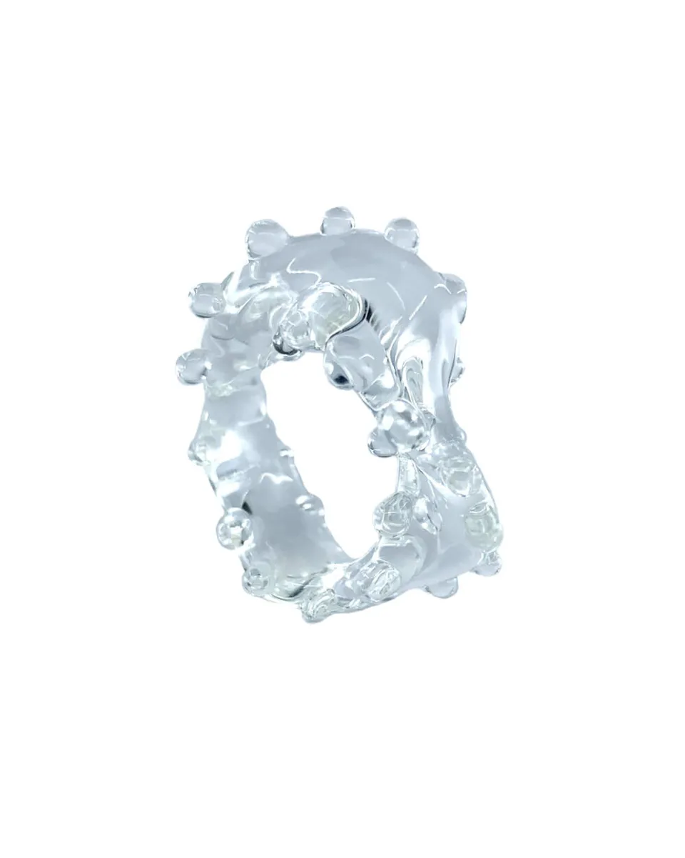 TA-DAAN Make Some Waves - Murano glass ring