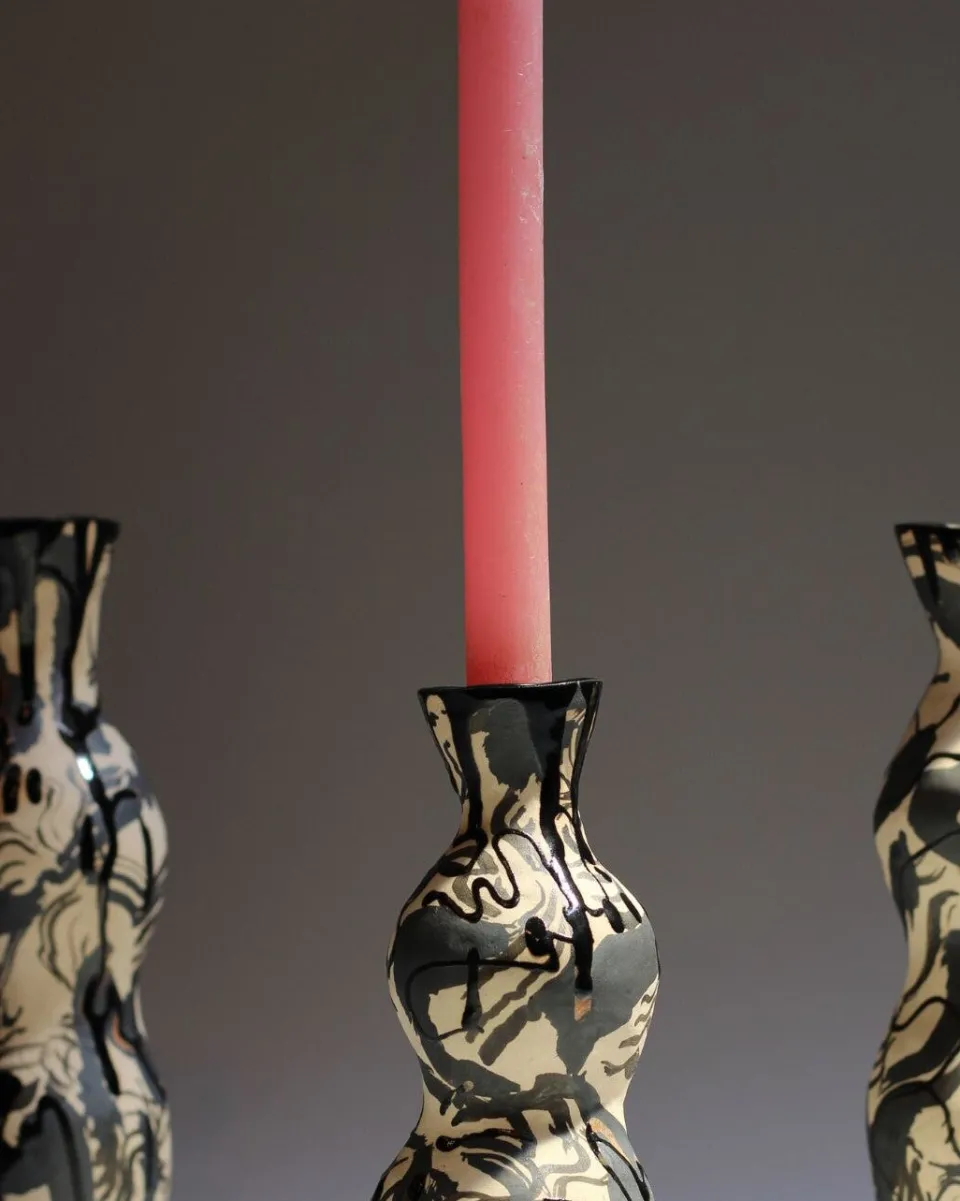 TA-DAAN Marbling Dream candle holder