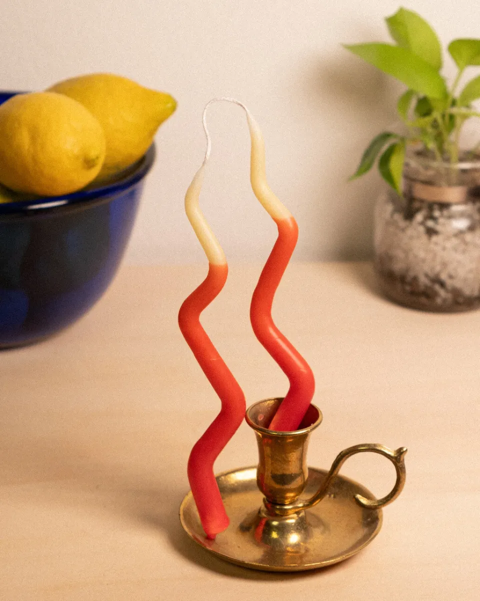 TA-DAAN Minerva Duo - handmade stick candle
