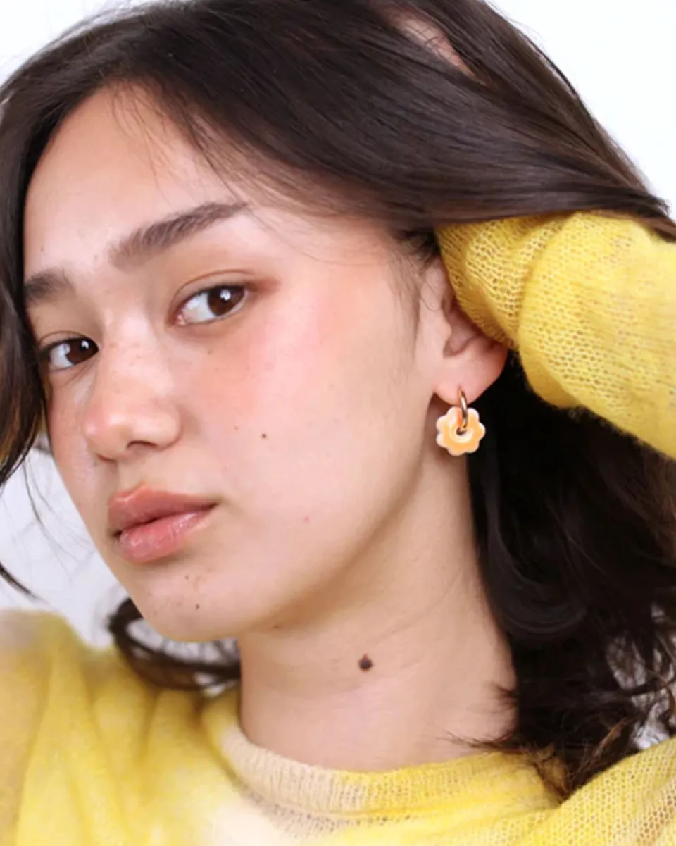 TA-DAAN Mini Flower Porcelain Earrings