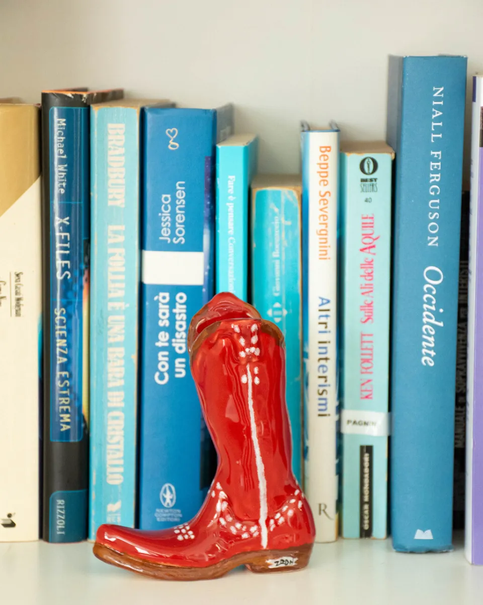 TA-DAAN Mini Texan Boot Candle Holder