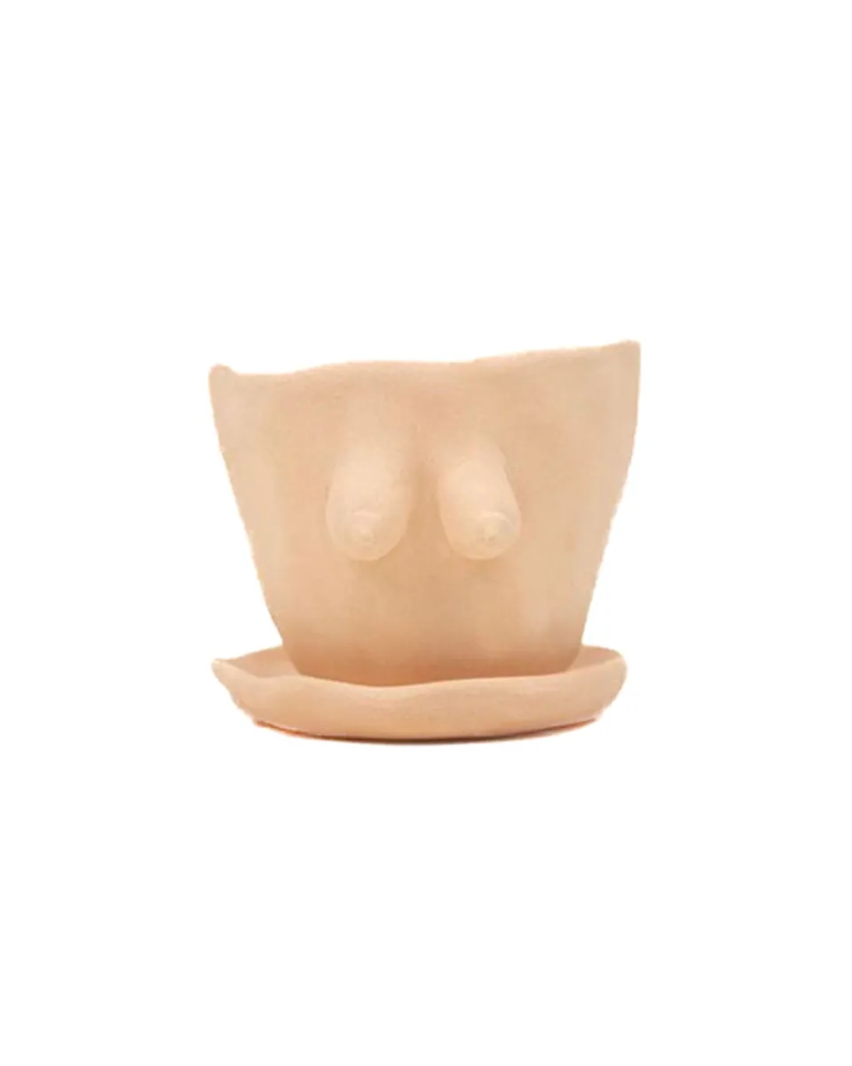 TA-DAAN Mulher Objeto Vase with plate