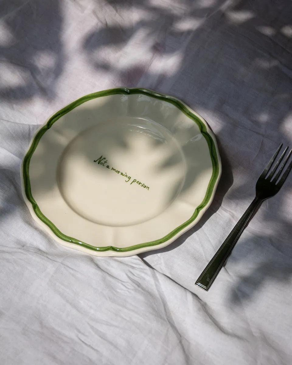 TA-DAAN Not a morning person plate