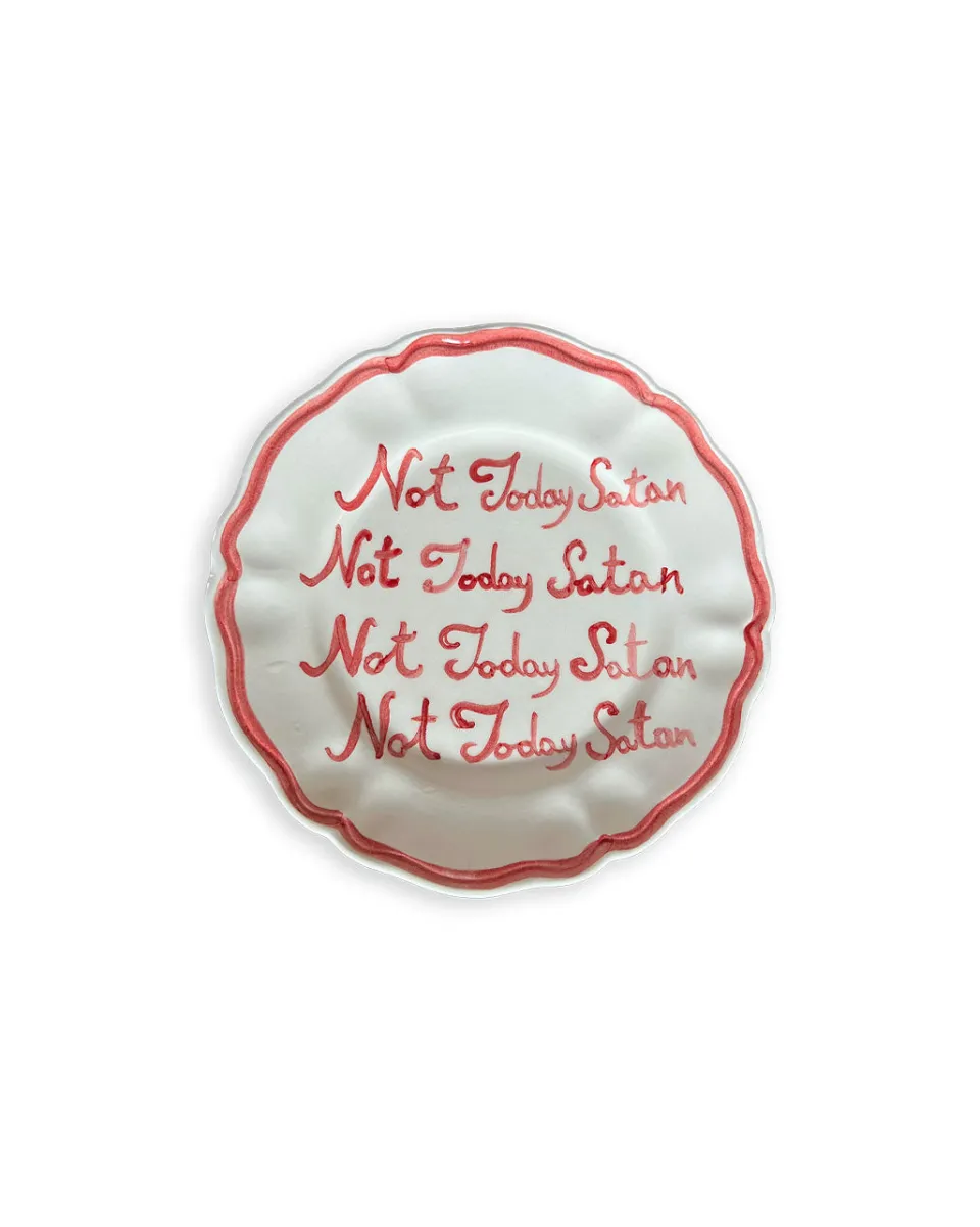 TA-DAAN Not Today Satan plate