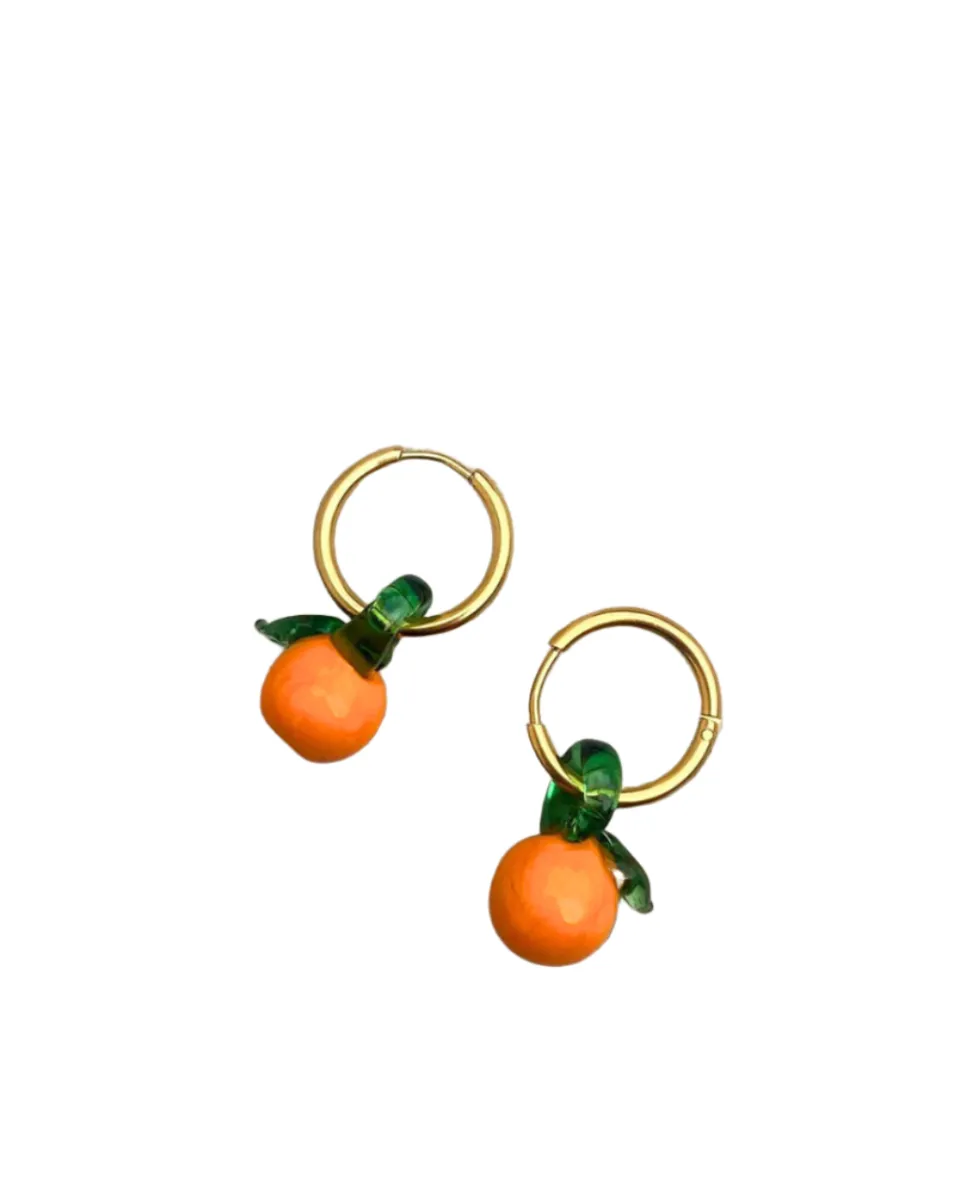 TA-DAAN Orange Fruit Earrings