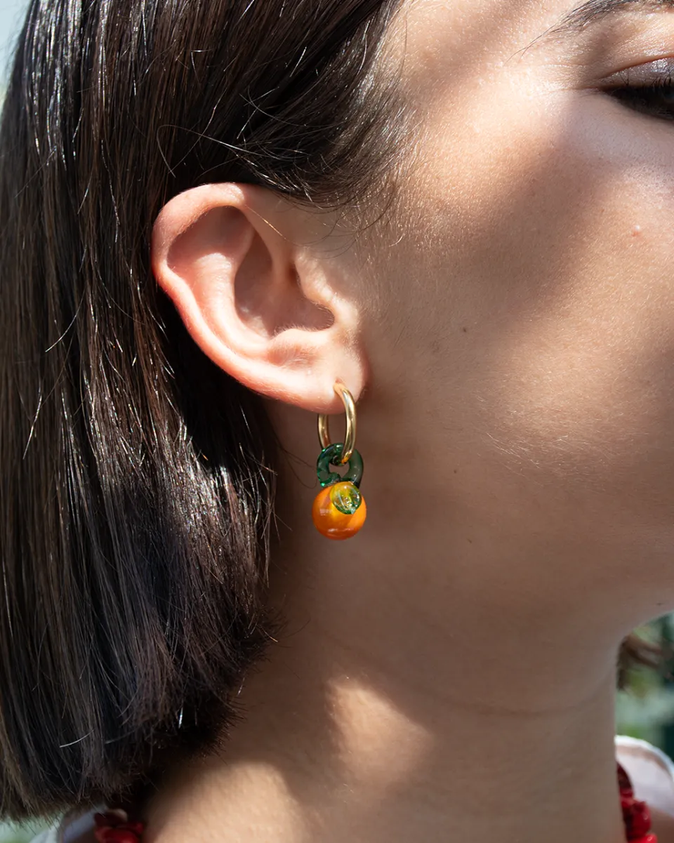 TA-DAAN Orange Fruit Earrings