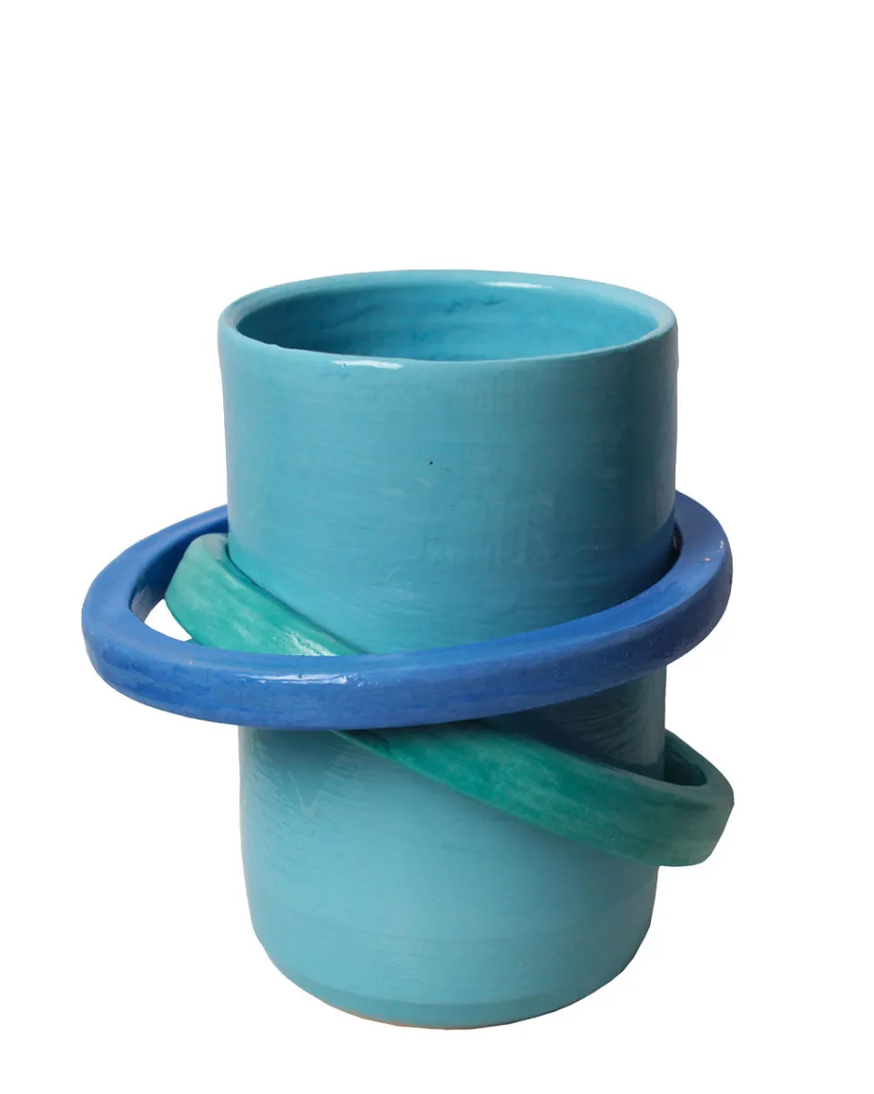 TA-DAAN Paduang vase - Bright blue