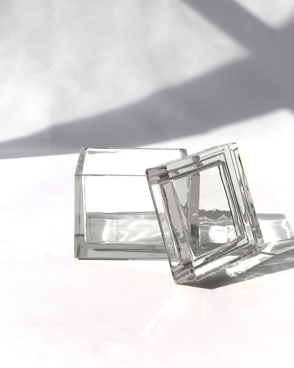 TA-DAAN PALMI Clear Crystal Glass Box