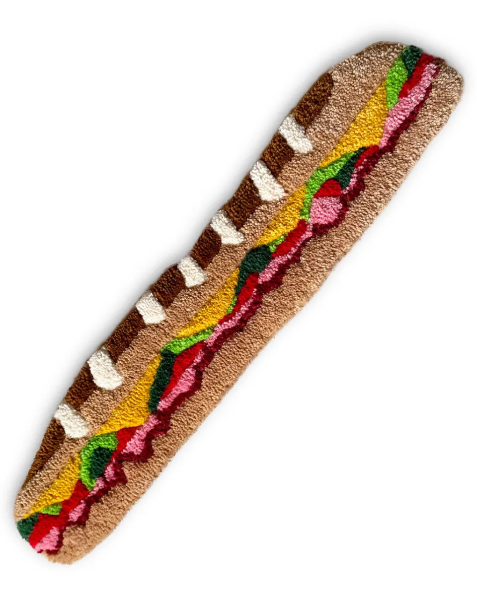 TA-DAAN Party Sub Black Forest Ham Sandwich Rug
