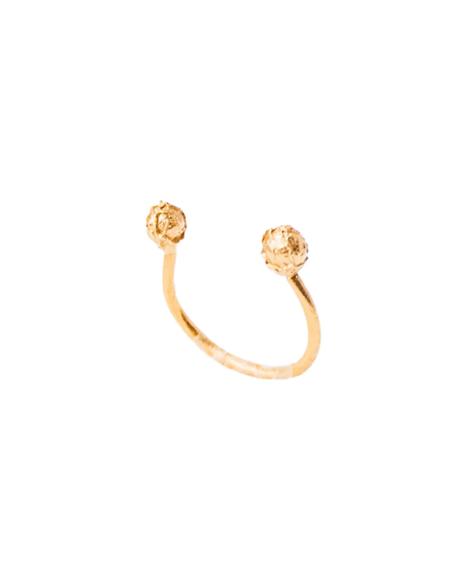 TA-DAAN Pepper grains open ring