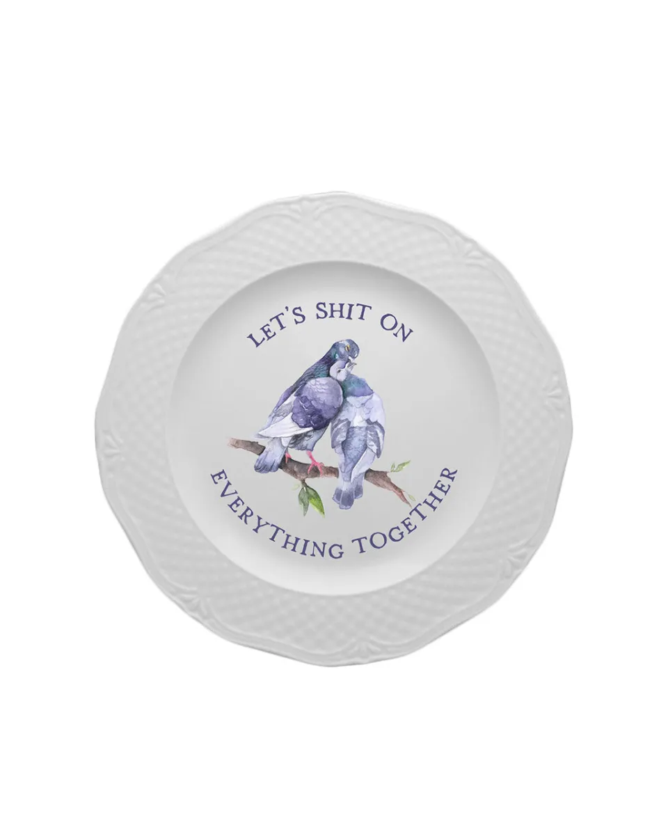 TA-DAAN Pigeons Very Ugly Plate