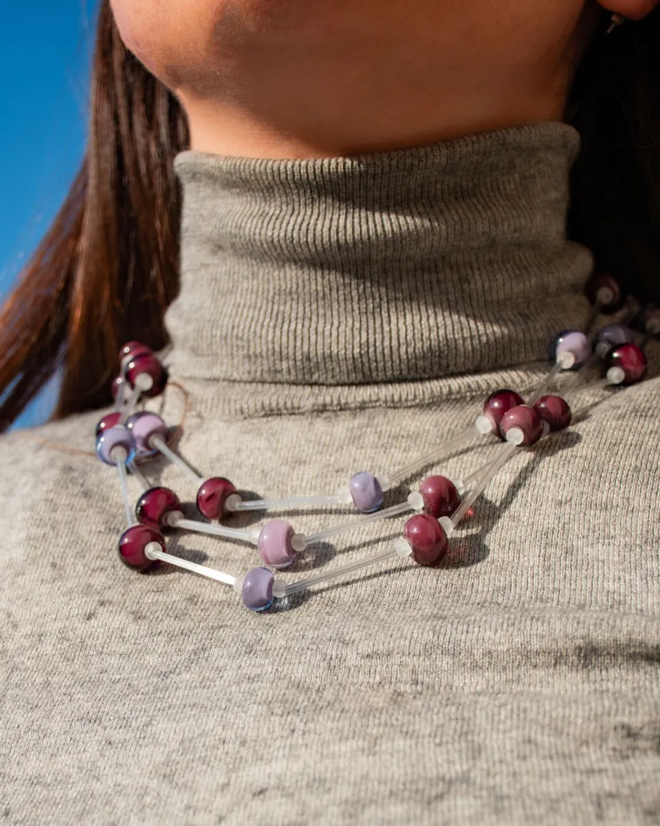 TA-DAAN Pive Lillac Necklace