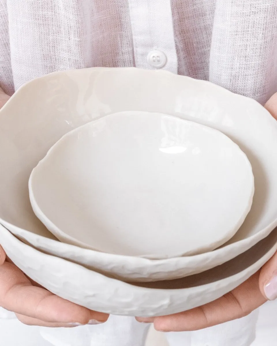 TA-DAAN Plenilunio porcelain bowl L