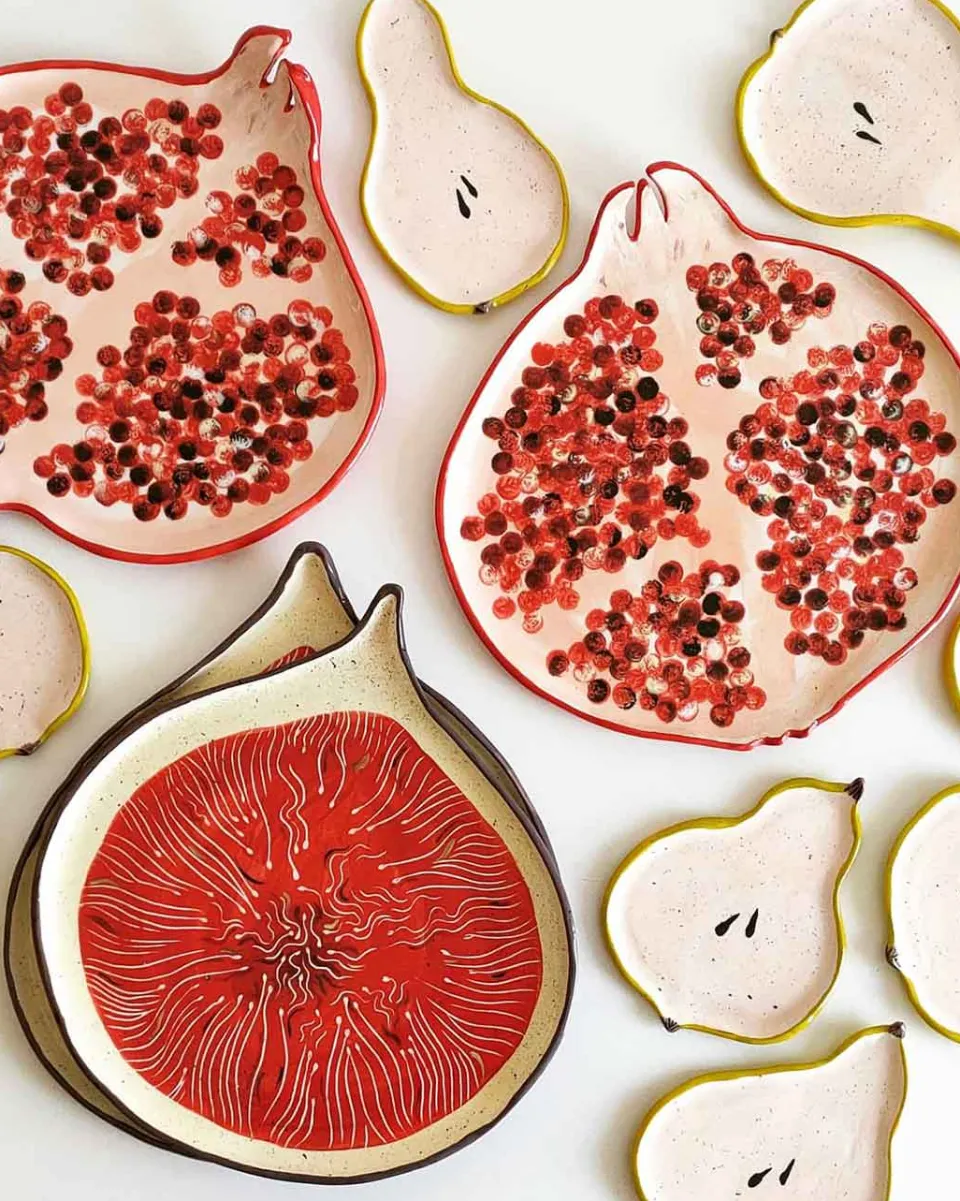 TA-DAAN Pomegranate Large Plate