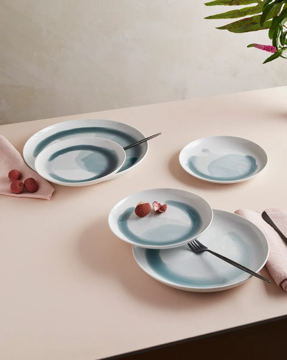 TA-DAAN POOL porcelain medium plates MIX - Set of 6 (-20%)
