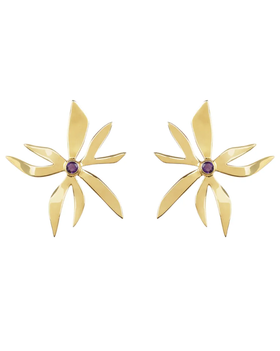 TA-DAAN Púrpura Earrings