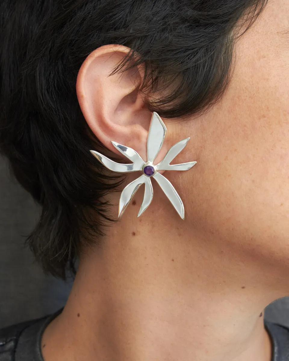 TA-DAAN Púrpura Earrings