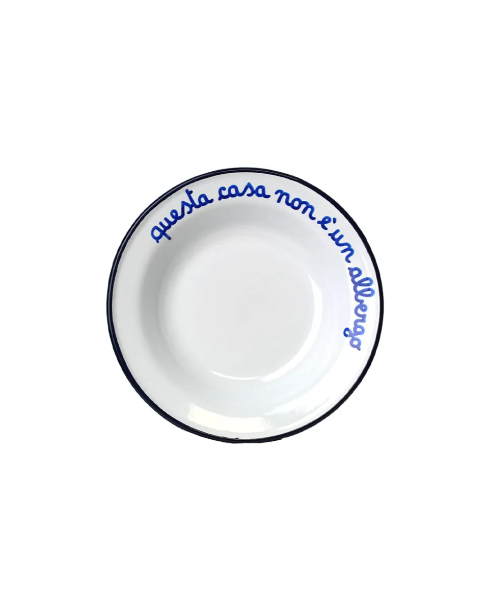 TA-DAAN Questa casa non è un albergo enamel deep plate