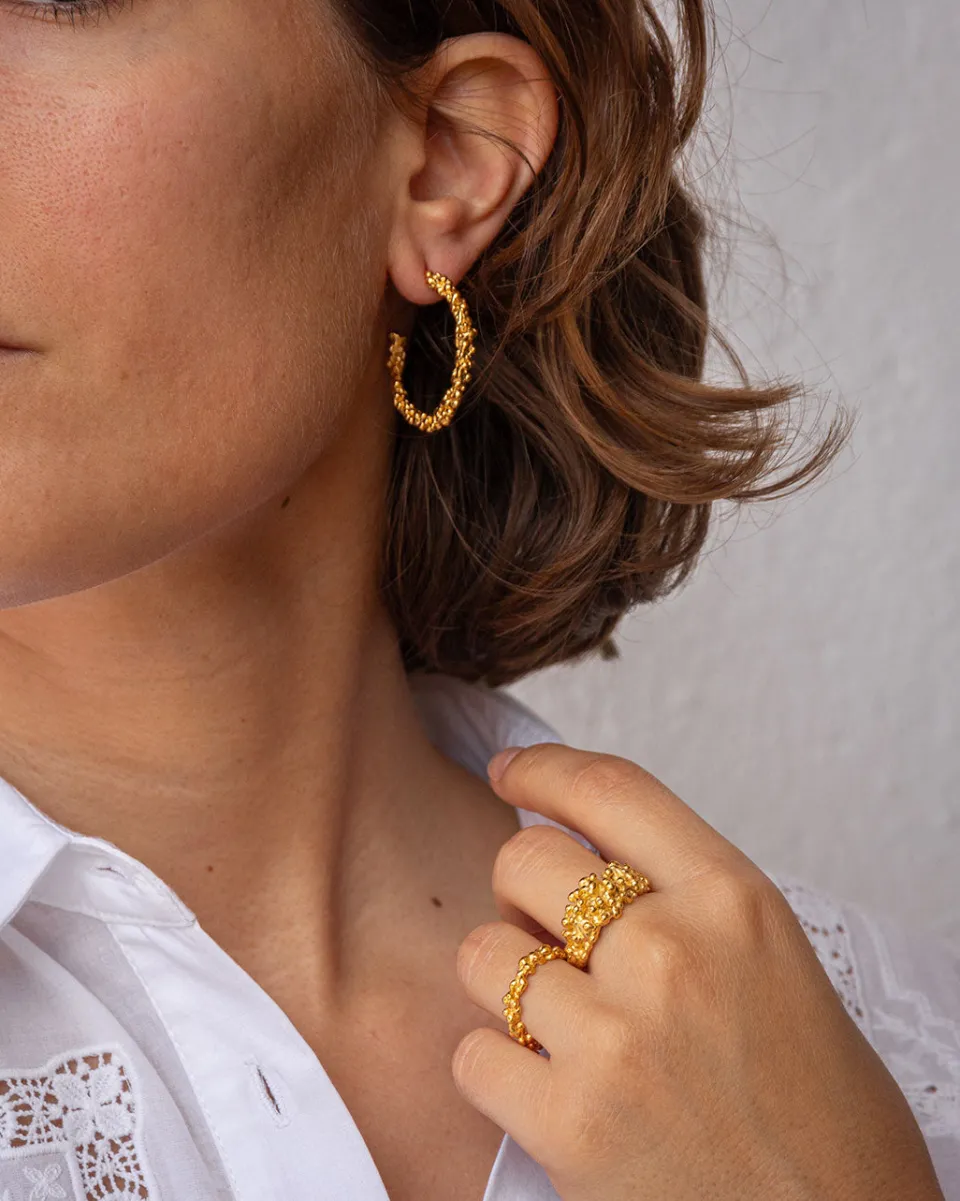 TA-DAAN Rain Large Hoops
