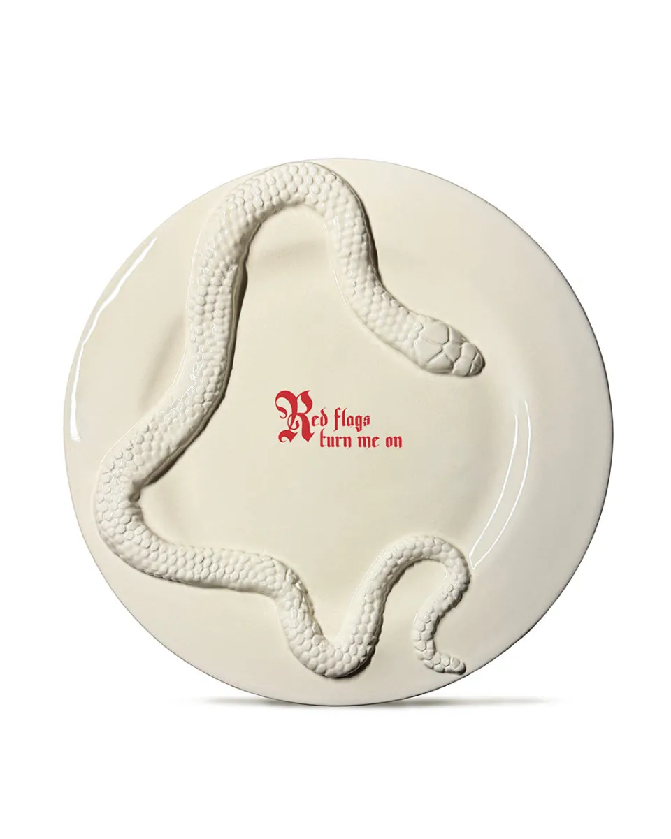 TA-DAAN Red flags turn me on Forbidden Dinner Plate
