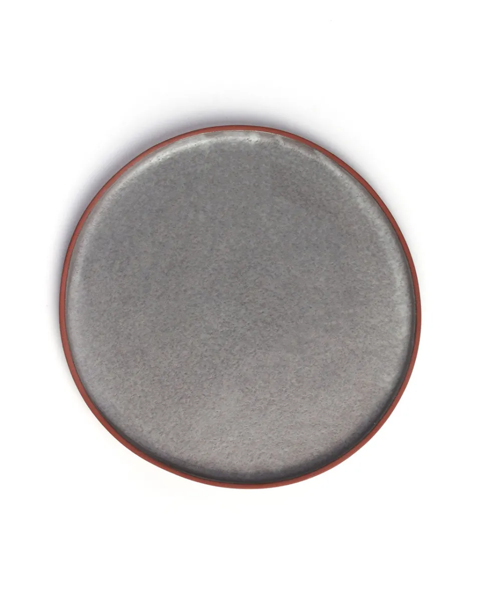 TA-DAAN Red stoneware everyday plate