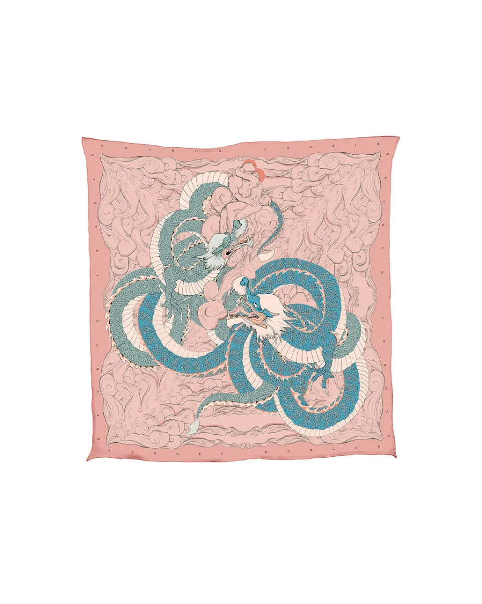 TA-DAAN Rodin's Inferno Dragon - Mini square scarf