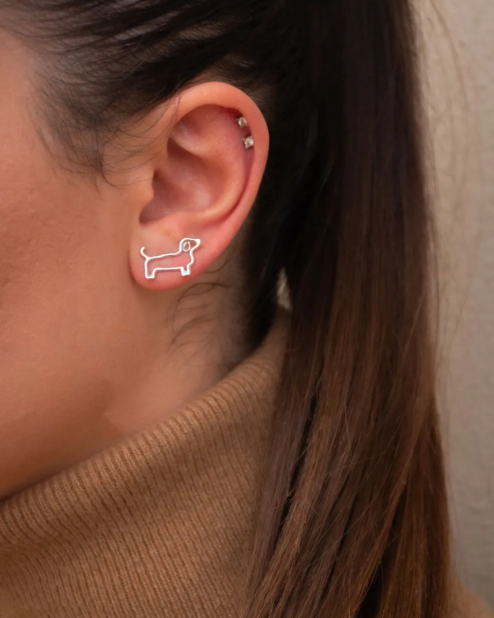 TA-DAAN Sausage Dog Earrings