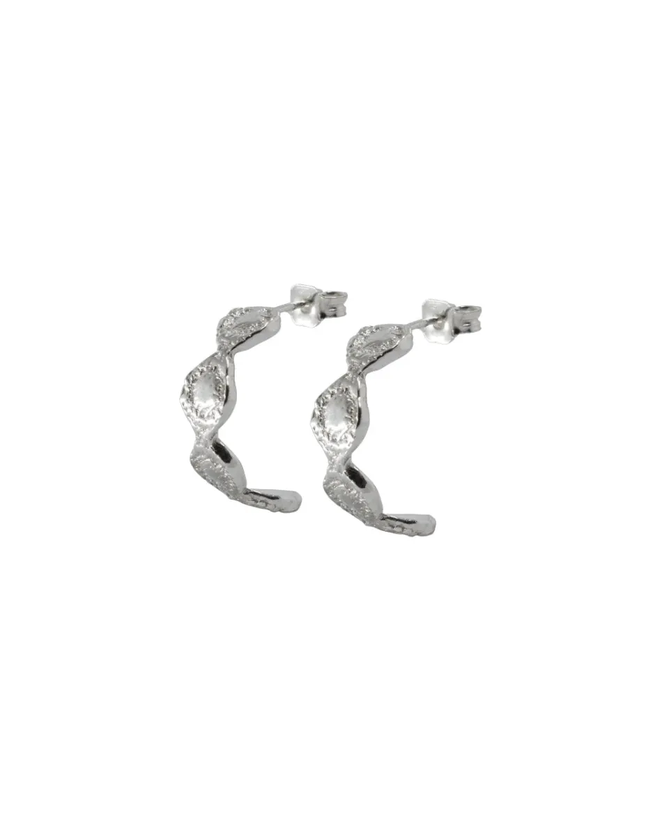 TA-DAAN Semicircle Lace Chain earrings