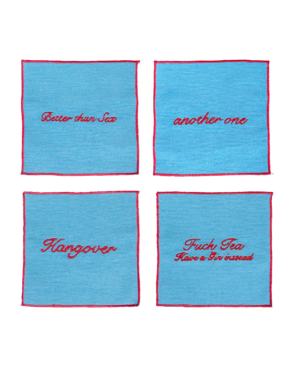 TA-DAAN Set of 4 Cocktail Napkins