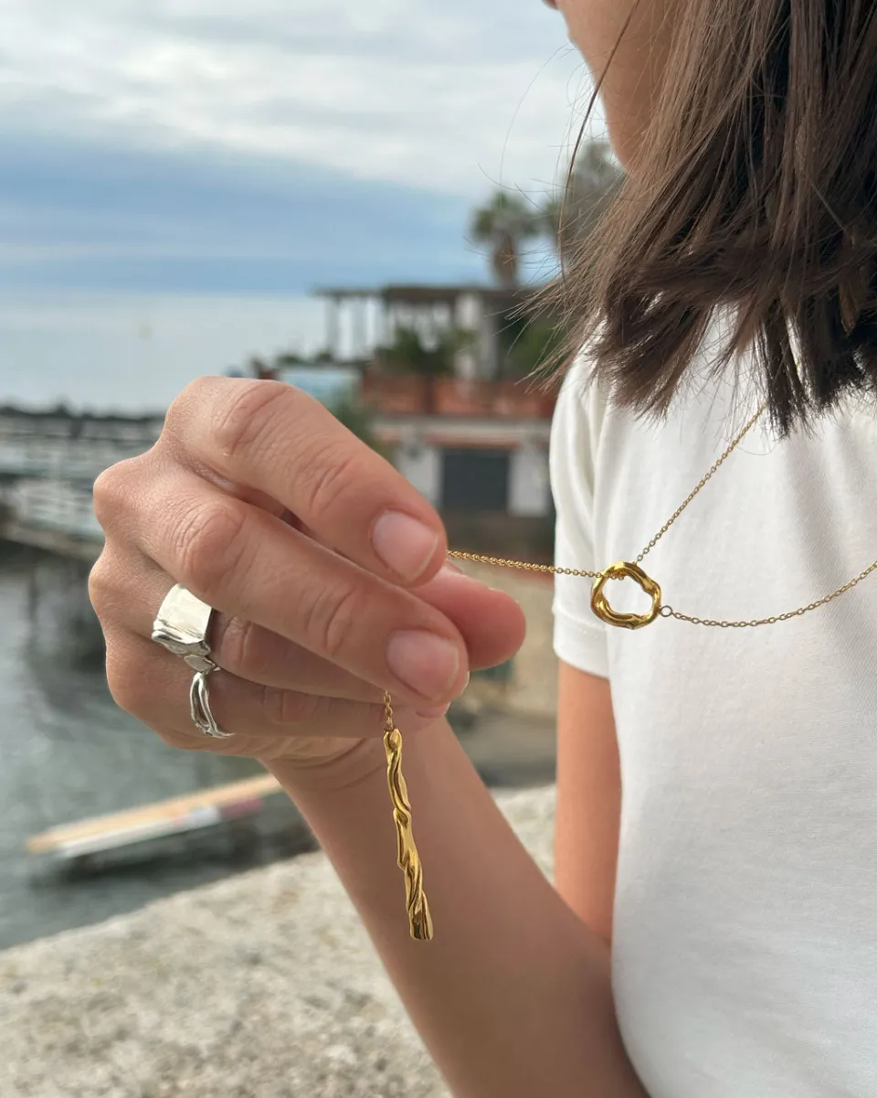 TA-DAAN Seta Lariat Necklace