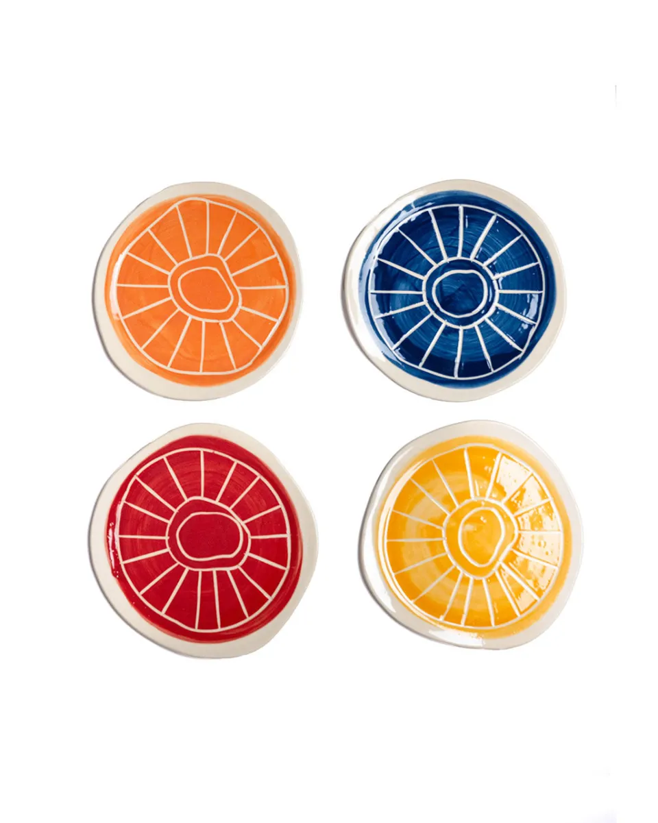 TA-DAAN Sgraffito Organic Plate Big MIX - Set of 4 (-14%)