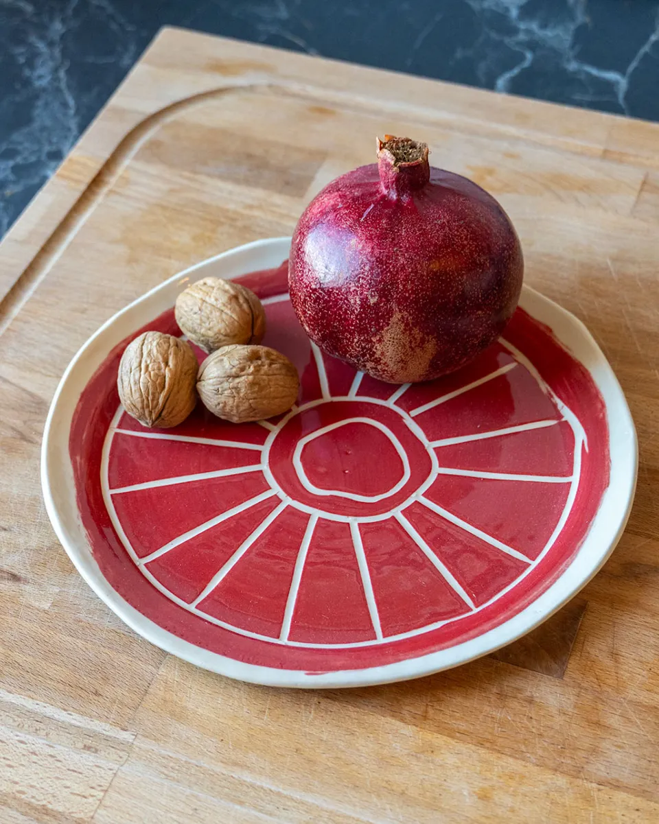 TA-DAAN Sgraffito Organic Plate Extra Big