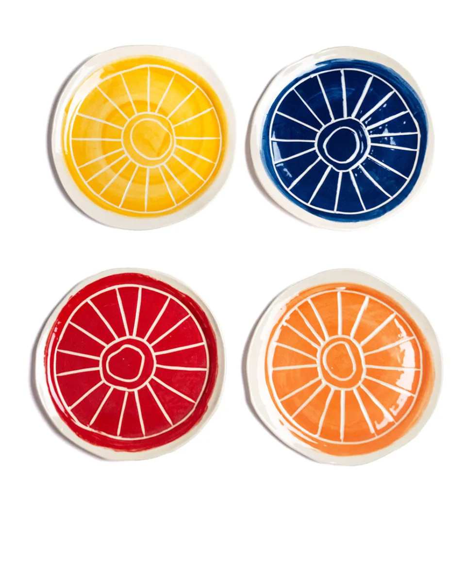 TA-DAAN Sgraffito Organic Plate Extra Big MIX - Set of 4 (-12%)