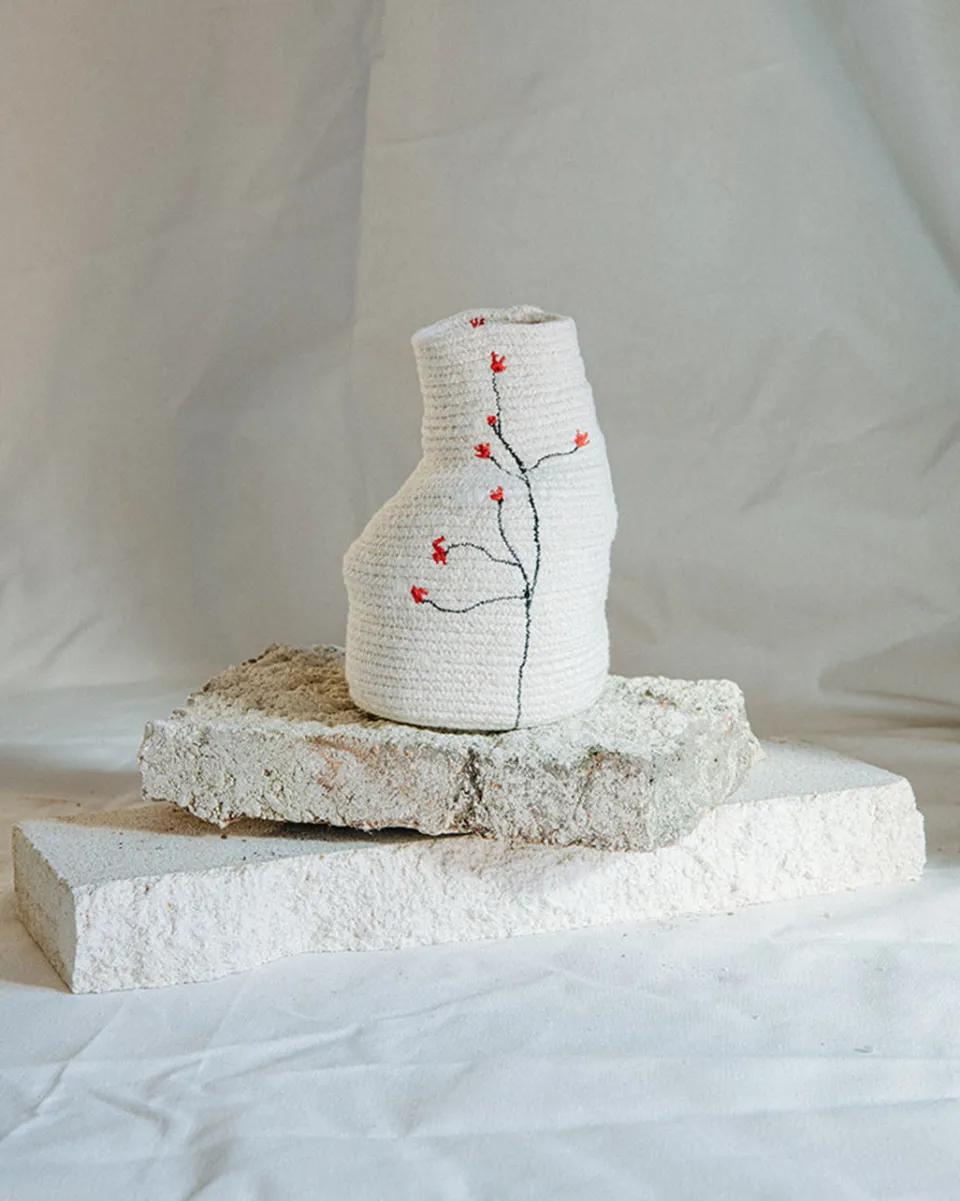 TA-DAAN Shibui Cotton Vase