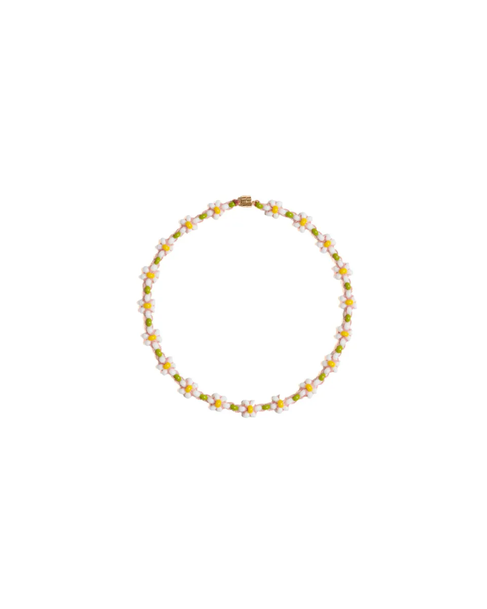 TA-DAAN Small Glass Beads Fleur Choker