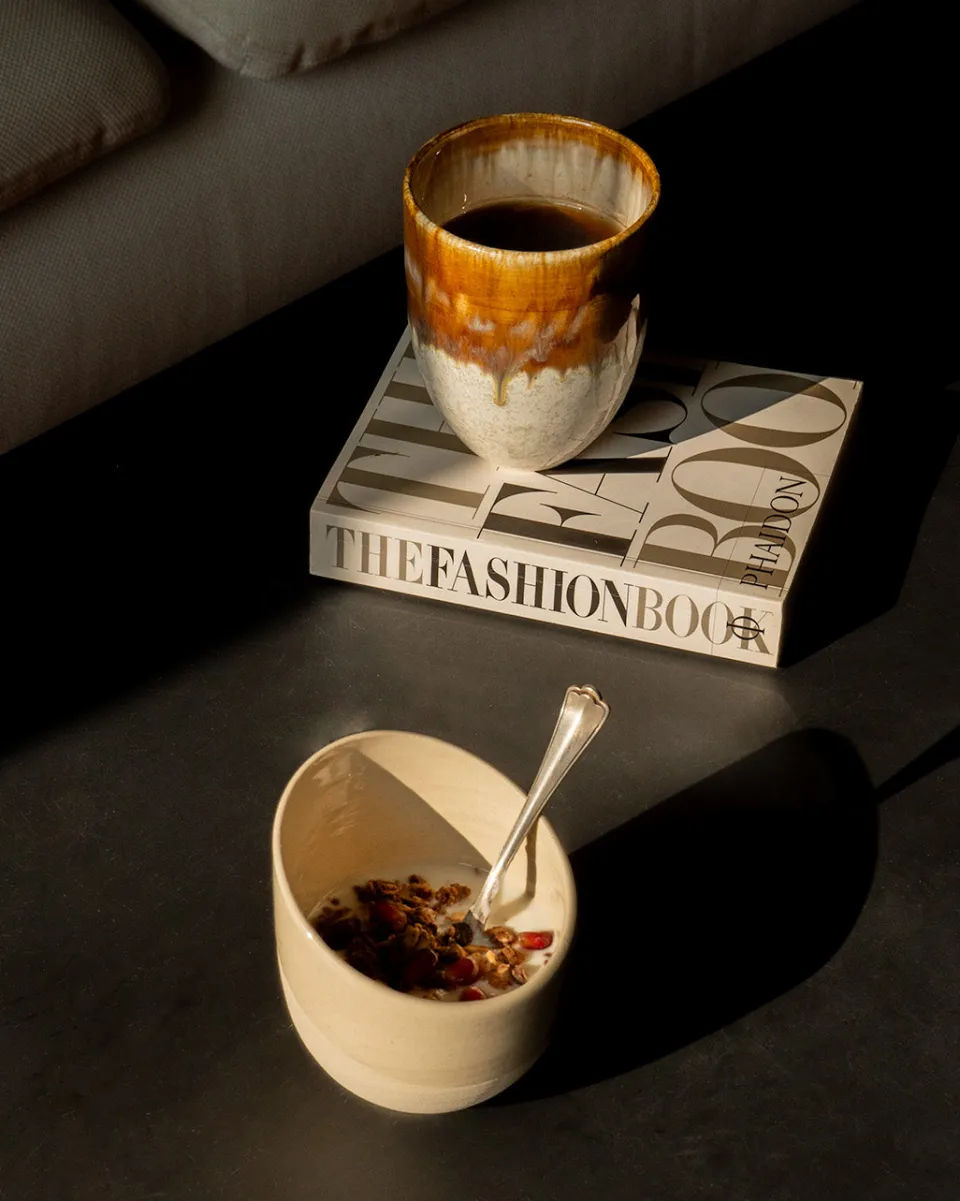 TA-DAAN Snowflakes stoneware mug