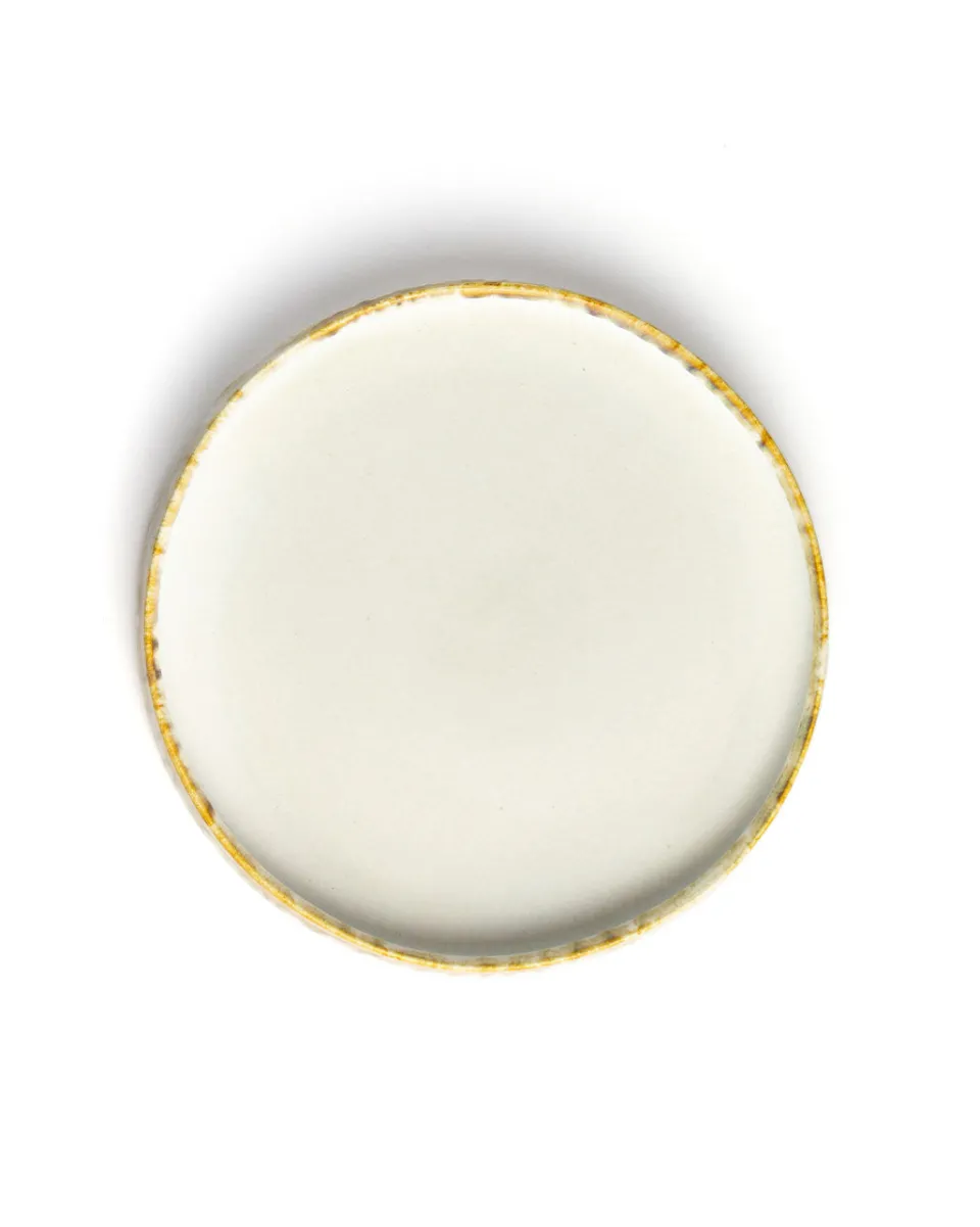 TA-DAAN Snowflakes stoneware plate