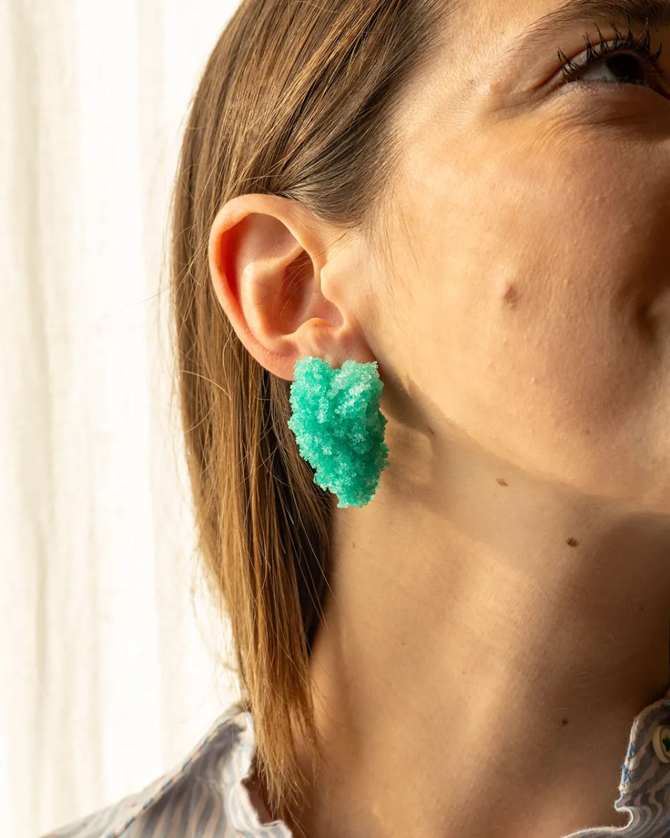 TA-DAAN Sugar Earrings - Bright green