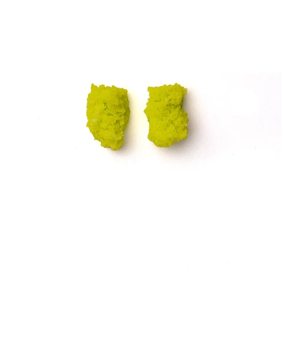 TA-DAAN Sugar Earrings - Yellow green