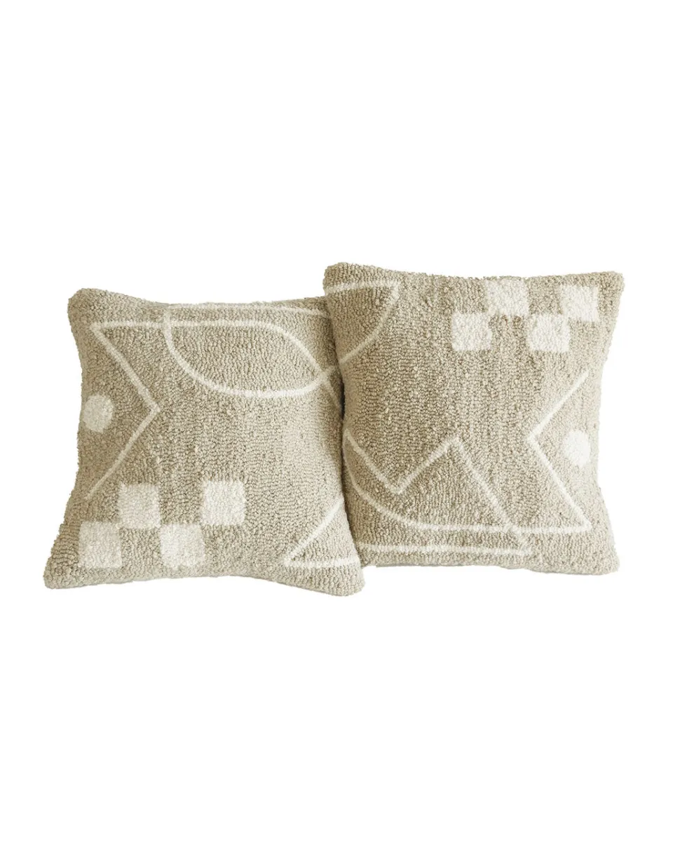 TA-DAAN Suna Tufted Cushion Covers - Set of 2