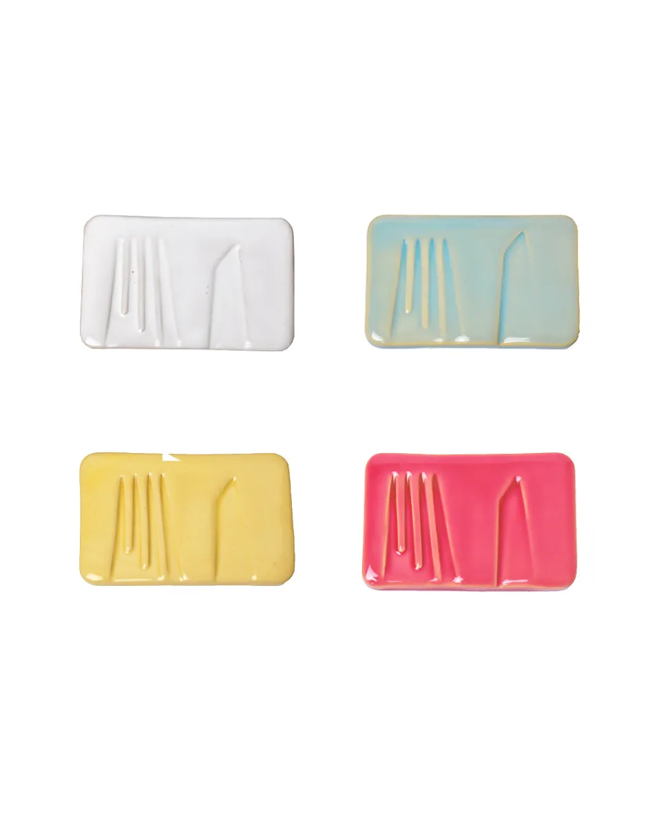 TA-DAAN Table-saving Double cutlery rest MIX - Set of 4