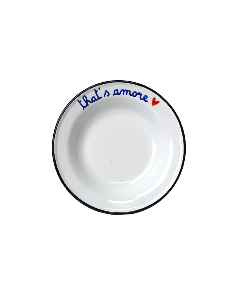 TA-DAAN That's Amore enamel deep plate